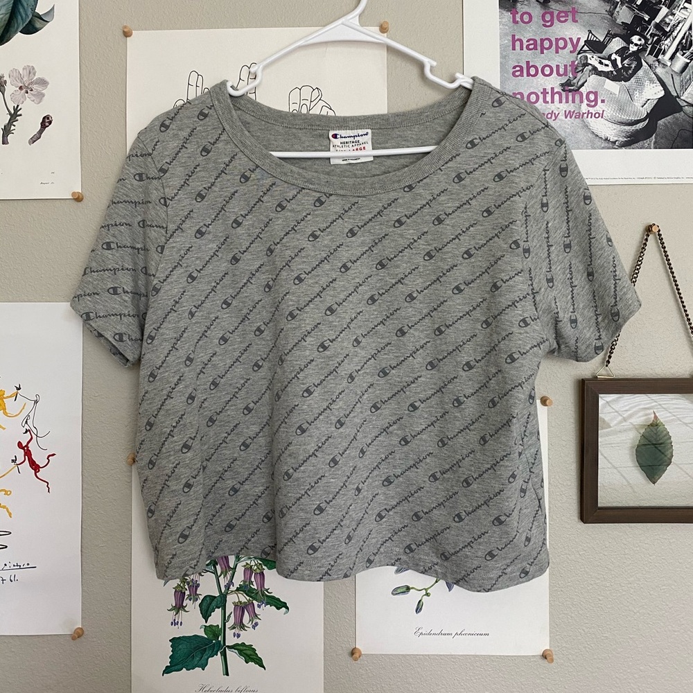 Authentic Champion crop tee